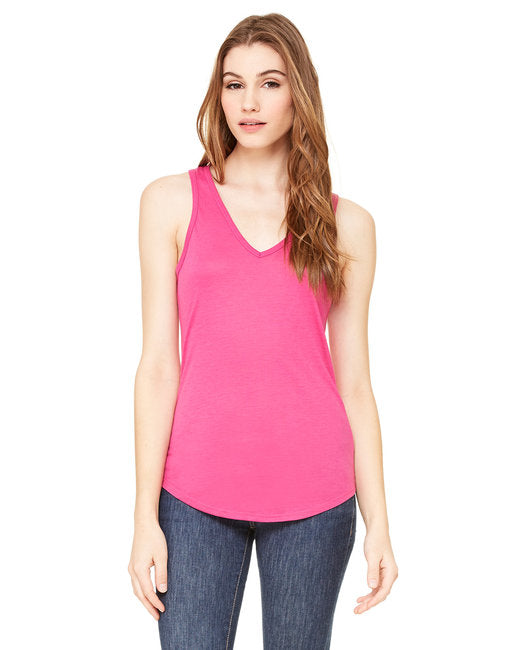 B8805 Bella + Canvas Ladies' Flowy V-Neck Tank