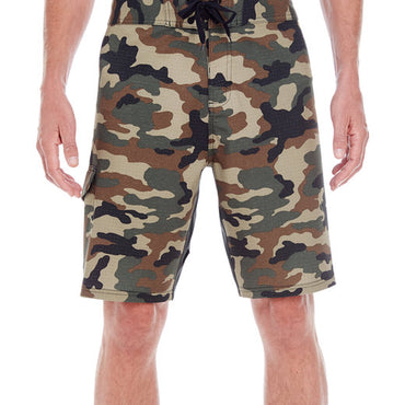 B9371 Burnside Men's Dobby Stretch Board Short