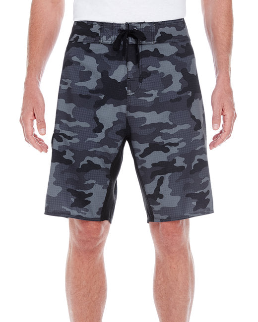 B9371 Burnside Men's Dobby Stretch Board Short