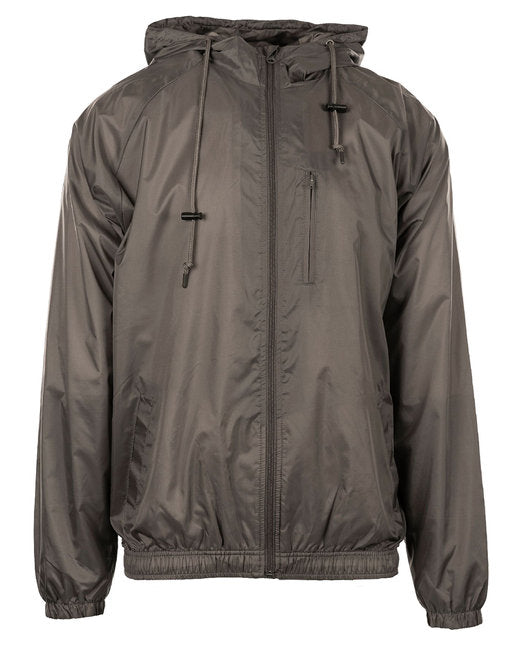 B9728 Burnside Men's Nylon Hooded Coaches Jacket