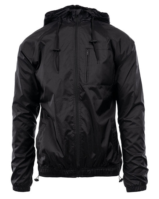 B9728 Burnside Men's Nylon Hooded Coaches Jacket