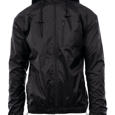 B9728 Burnside Men's Nylon Hooded Coaches Jacket