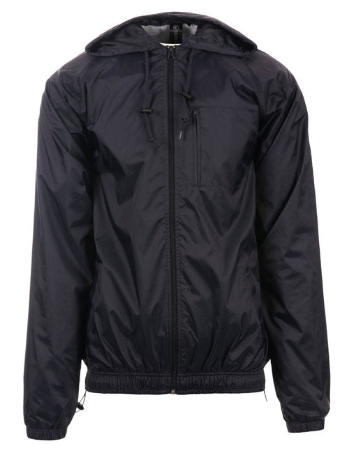 B9728 Burnside Men's Nylon Hooded Coaches Jacket