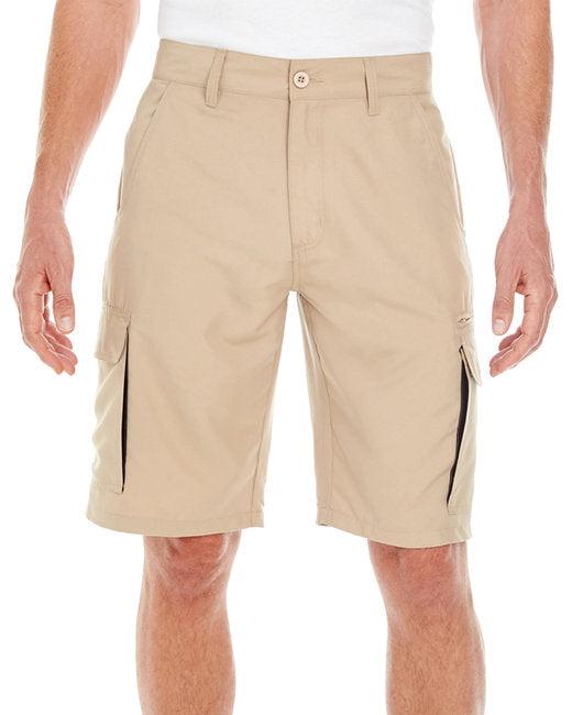 B9803 Burnside Men's Microfiber Cargo Short