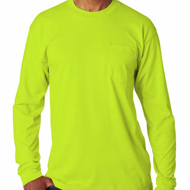 BA1730 Bayside Adult Long-Sleeve T-Shirt with Pocket