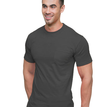 BA3015 Bayside Unisex Union-Made 6.1 oz.Cotton Pocket T-Shirt