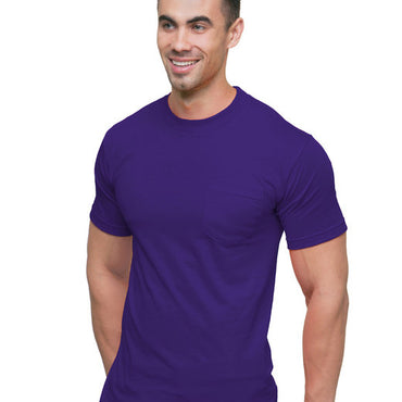 BA3015 Bayside Unisex Union-Made 6.1 oz.Cotton Pocket T-Shirt