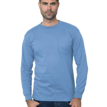 BA3055 Bayside Unisex Union-Made Long-Sleeve Pocket Crew T-Shirt