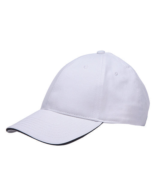 BA3617 Bayside 100% Washed Cotton Unstructured Sandwich Cap