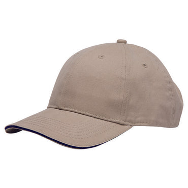 BA3617 Bayside 100% Washed Cotton Unstructured Sandwich Cap