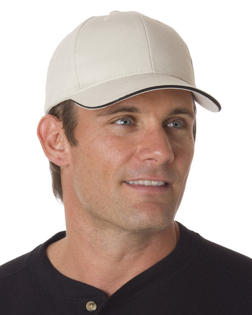 BA3621 Bayside 100% Brushed Cotton Twill Structured Sandwich Cap