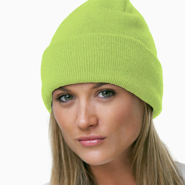 BA3825 Bayside 100% Acrylic Knit Cuff Beanie