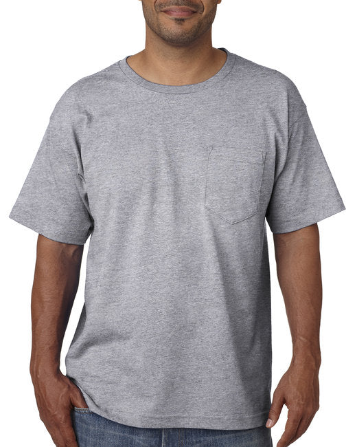 BA5070 Bayside Adult Short-Sleeve T-Shirt with Pocket