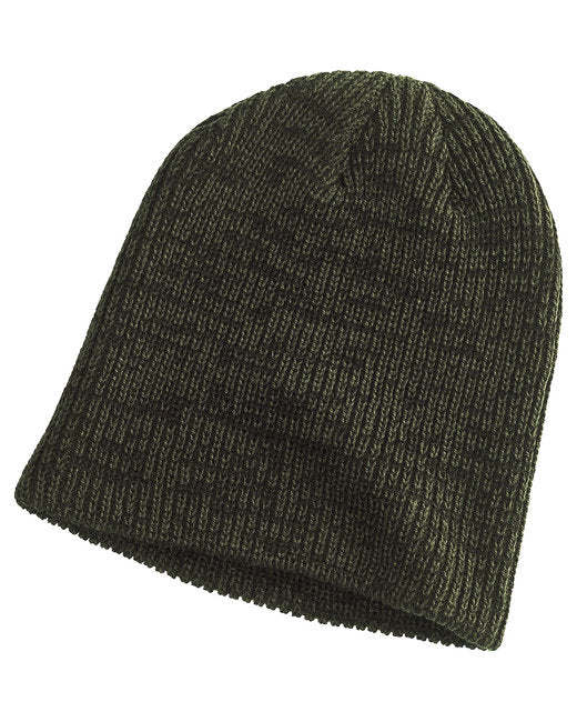 BA524 Big Accessories Ribbed Marled Beanie