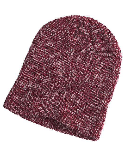 BA524 Big Accessories Ribbed Marled Beanie