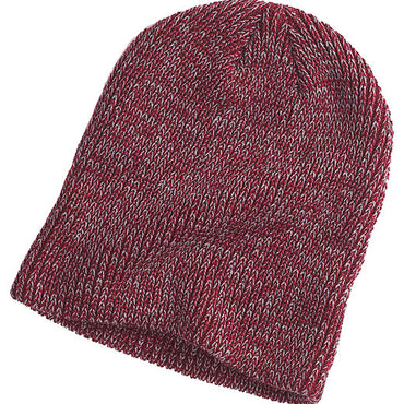 BA524 Big Accessories Ribbed Marled Beanie