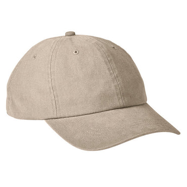 BA610 Big Accessories Heavy Washed Canvas Cap