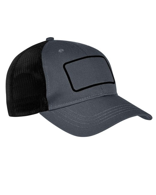 BA656T Big Accessories Patch Trucker Cap