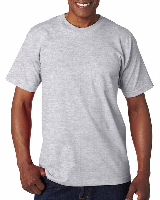 BA7100 Bayside Adult 6.1 oz., 100% Cotton Pocket T-Shirt