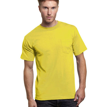 BA7100 Bayside Adult 6.1 oz., 100% Cotton Pocket T-Shirt