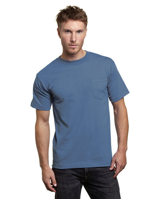 BA7100 Bayside Adult 6.1 oz., 100% Cotton Pocket T-Shirt