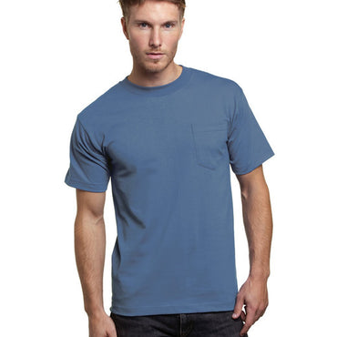 BA7100 Bayside Adult 6.1 oz., 100% Cotton Pocket T-Shirt