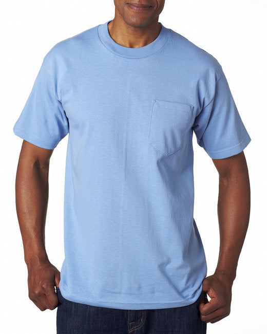 BA7100 Bayside Adult 6.1 oz., 100% Cotton Pocket T-Shirt