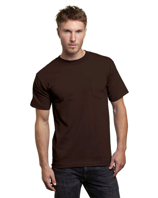 BA7100 Bayside Adult 6.1 oz., 100% Cotton Pocket T-Shirt