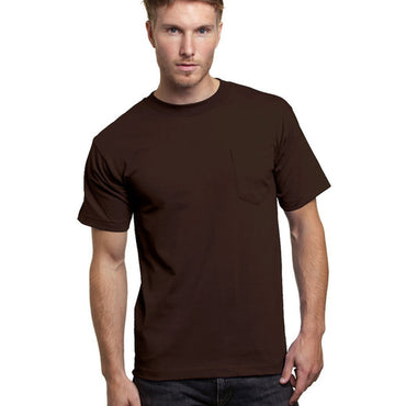 BA7100 Bayside Adult 6.1 oz., 100% Cotton Pocket T-Shirt