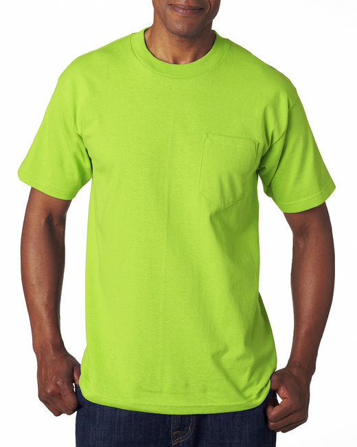 BA7100 Bayside Adult 6.1 oz., 100% Cotton Pocket T-Shirt