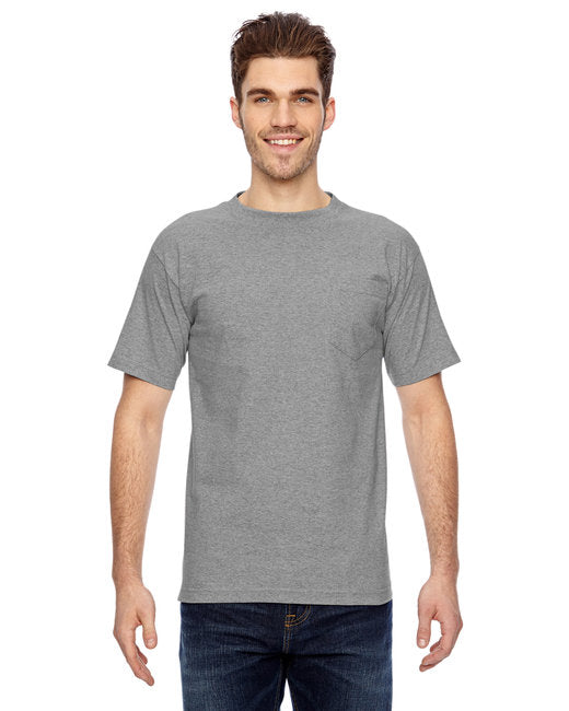 BA7100 Bayside Adult 6.1 oz., 100% Cotton Pocket T-Shirt