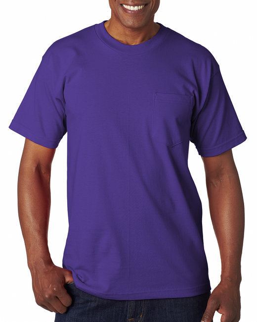 BA7100 Bayside Adult 6.1 oz., 100% Cotton Pocket T-Shirt