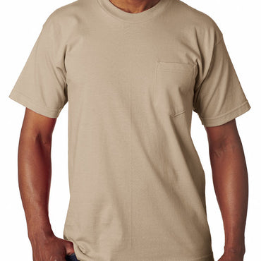 BA7100 Bayside Adult 6.1 oz., 100% Cotton Pocket T-Shirt