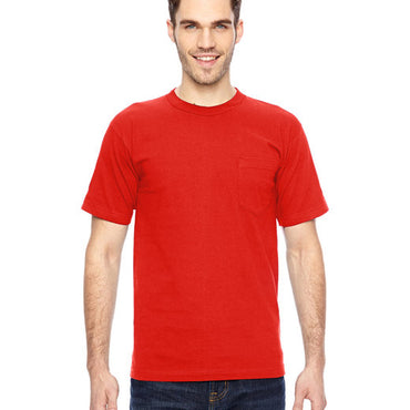 BA7100 Bayside Adult 6.1 oz., 100% Cotton Pocket T-Shirt