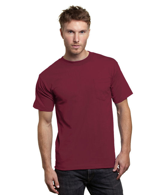 BA7100 Bayside Adult 6.1 oz., 100% Cotton Pocket T-Shirt