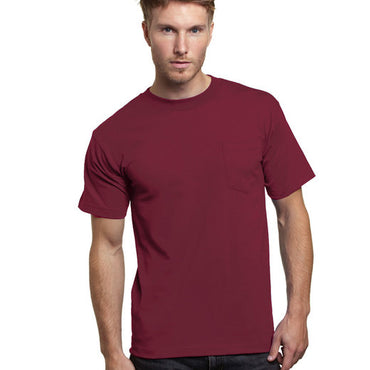 BA7100 Bayside Adult 6.1 oz., 100% Cotton Pocket T-Shirt