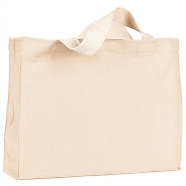 BA750 Bayside 12 oz., Cotton Canvas Medium Gusset Tote