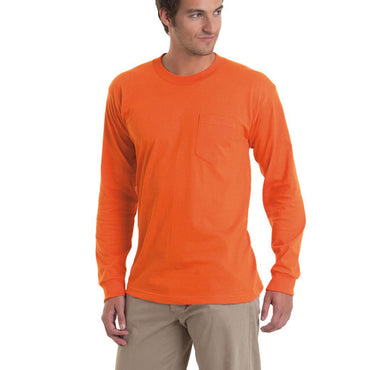 BA8100 Bayside Adult 6.1 oz., 100% Cotton Long Sleeve Pocket T-Shirt