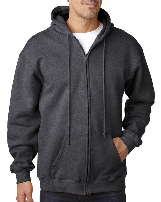 BA900 Bayside Adult 9.5oz., 80% cotton/20% polyester Full-Zip Hooded Sweatshirt