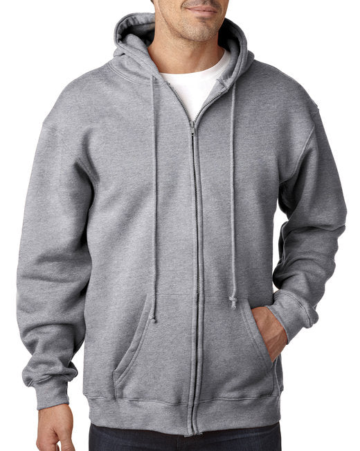 BA900 Bayside Adult 9.5oz., 80% cotton/20% polyester Full-Zip Hooded Sweatshirt