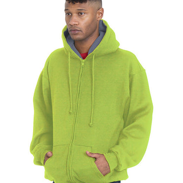 BA940 Bayside Adult Super Heavy Thermal-Lined Full-Zip Hooded Sweatshirt