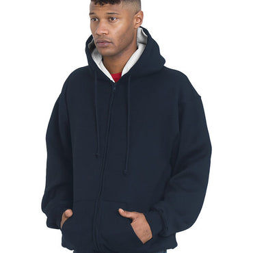 BA940 Bayside Adult Super Heavy Thermal-Lined Full-Zip Hooded Sweatshirt