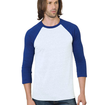 BA9525 Bayside Unisex 4.2 oz., Triblend 3/4-Sleeve Raglan T-Shirt