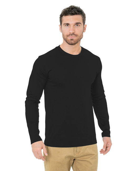 BA9550 Bayside Unisex Fine Jersey Long-Sleeve Crew T-Shirt