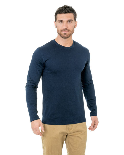 BA9550 Bayside Unisex Fine Jersey Long-Sleeve Crew T-Shirt