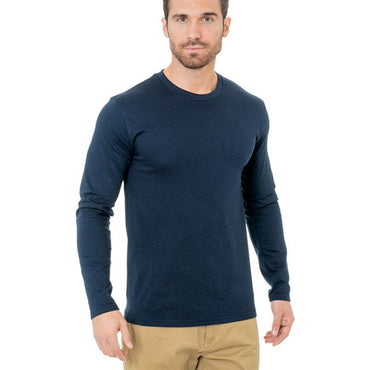 BA9550 Bayside Unisex Fine Jersey Long-Sleeve Crew T-Shirt