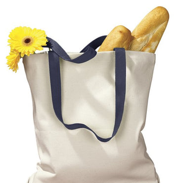 BE010 BAGedge Canvas Tote with Contrasting Handles