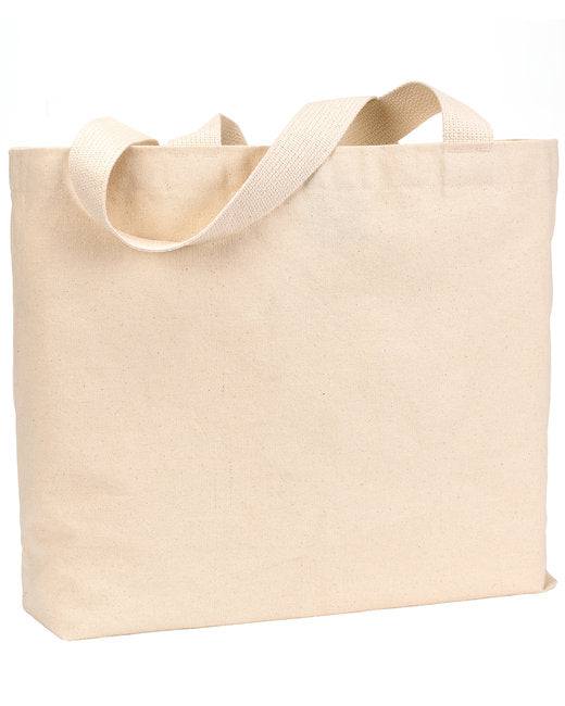 BS600 Bayside 12 oz., Cotton Canvas Jumbo Tote