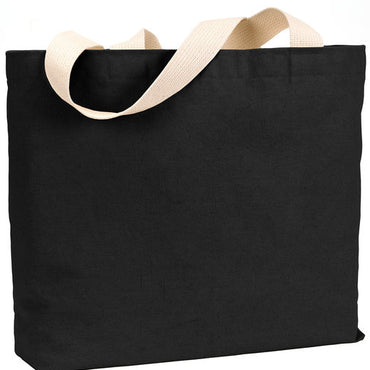 BS600 Bayside 12 oz., Cotton Canvas Jumbo Tote