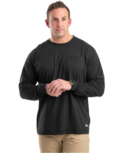 BSM39T Berne Tall Performance Long-Sleeve Pocket T-Shirt